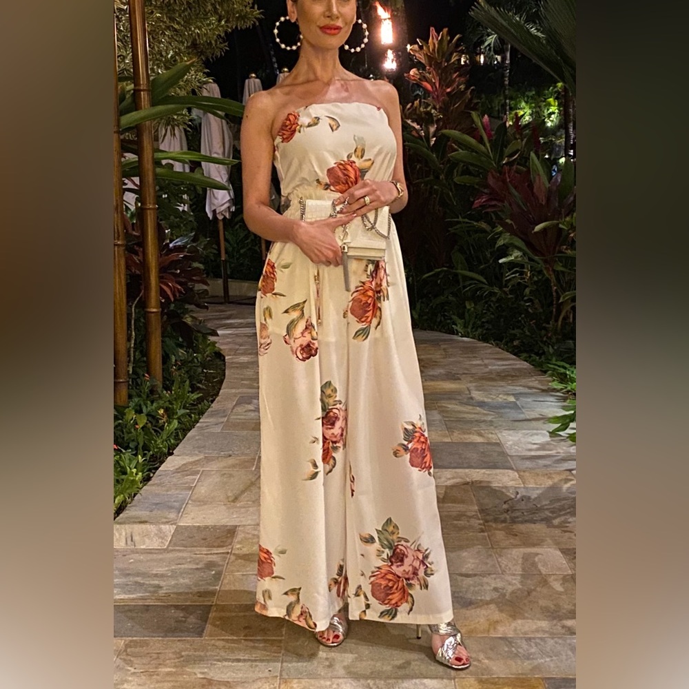 White jumpsuit - wide leg